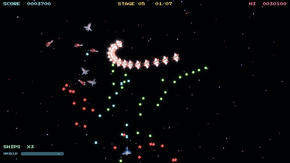 GALATRIA — Gameplay: Gegnerformation und Geschosshagel